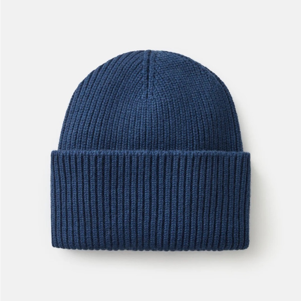 Lafayette 148 New York Blue Knit Hat